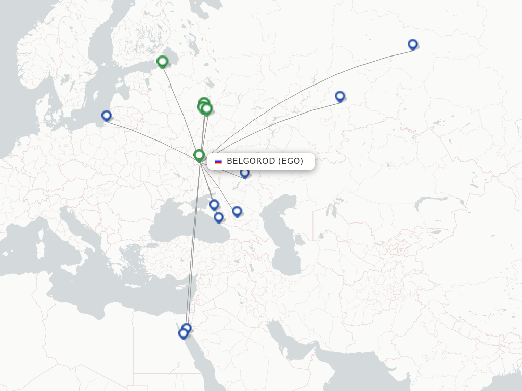 Belgorod EGO route map