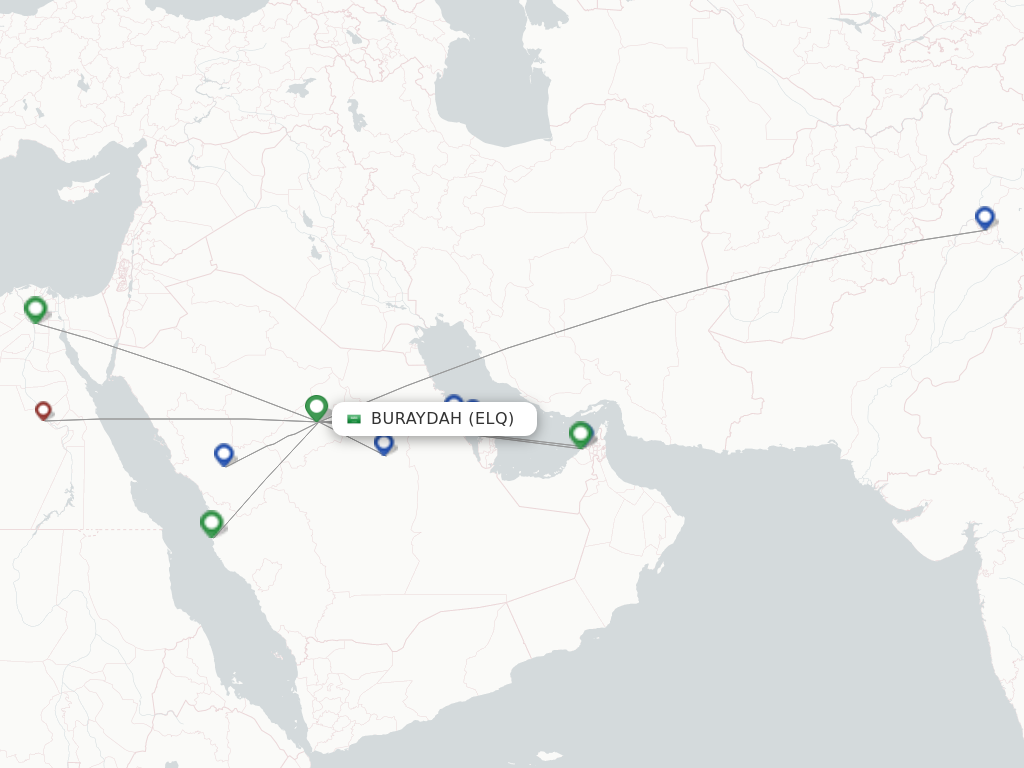 Buraydah ELQ route map