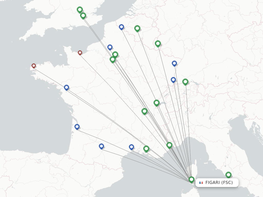 Figari FSC route map