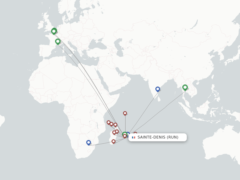 Sainte-Denis RUN route map