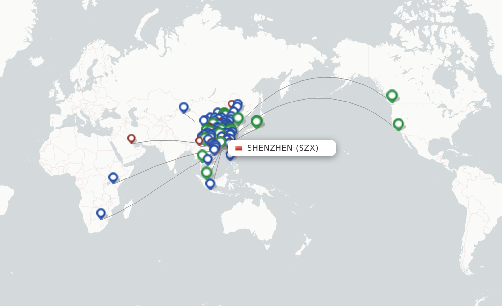Shenzhen SZX route map