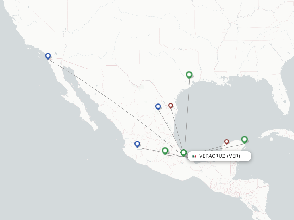 Veracruz VER route map