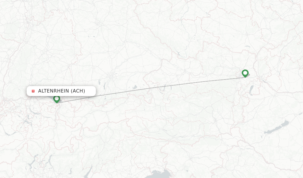 Altenrhein flight map
