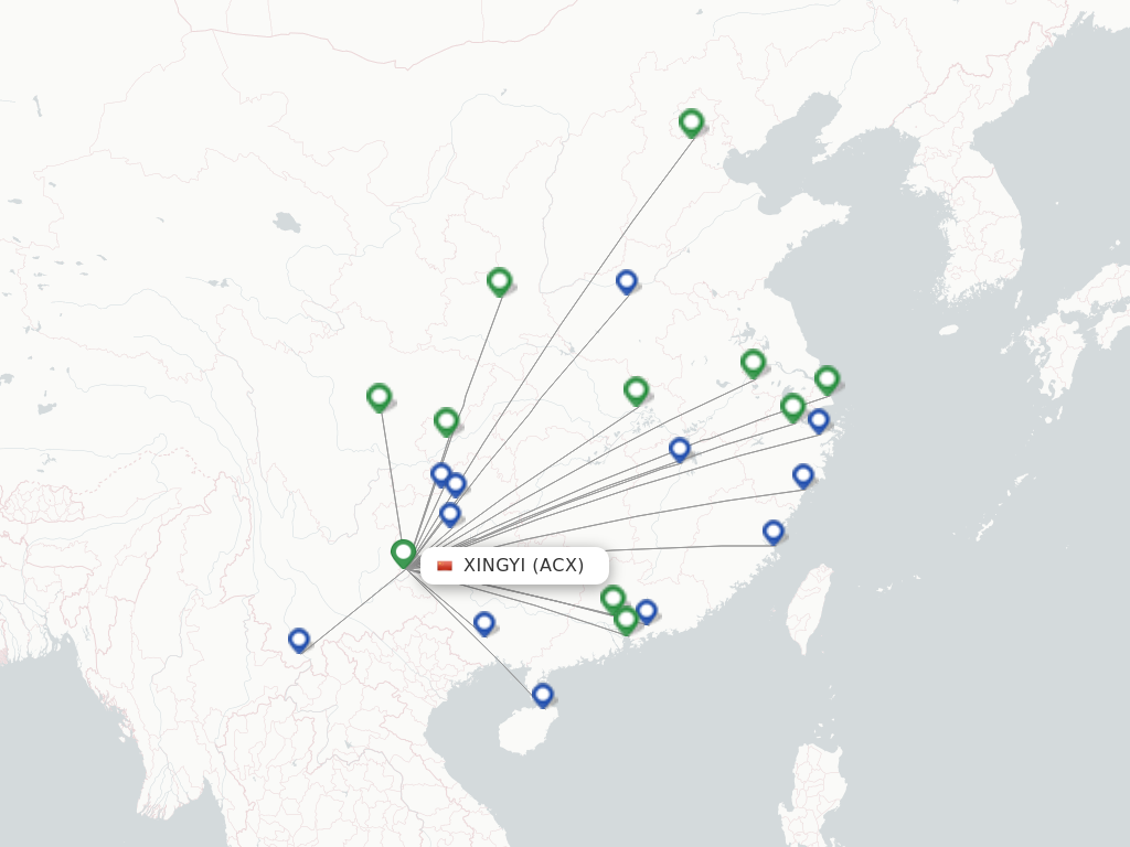 Xingyi ACX route map