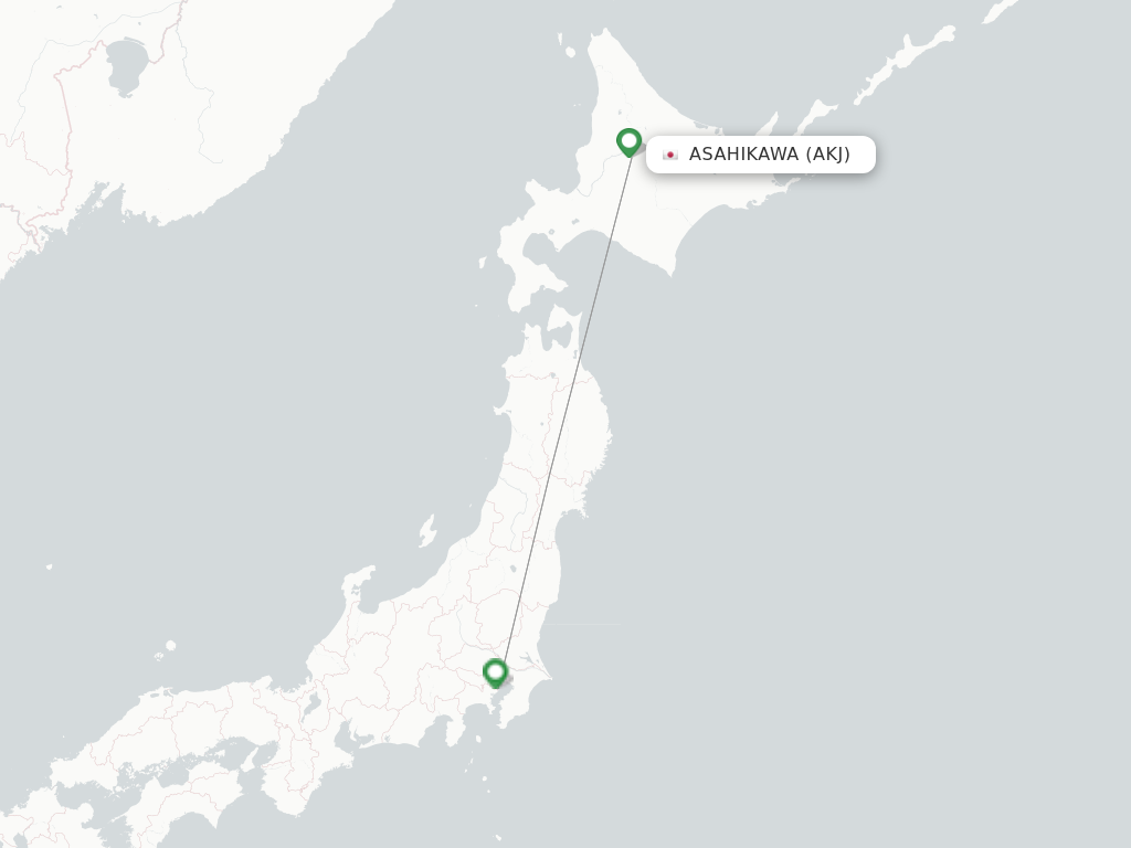 Asahikawa AKJ route map
