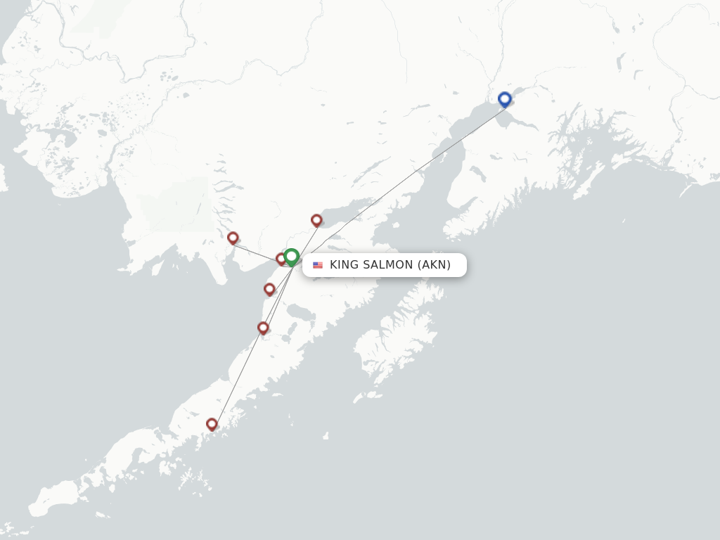 King Salmon AKN route map
