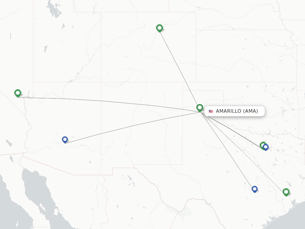 Amarillo AMA route map