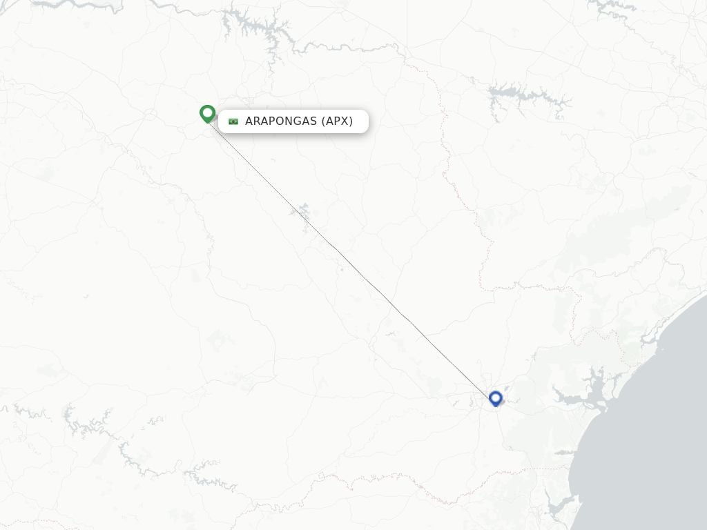 Arapongas APX route map