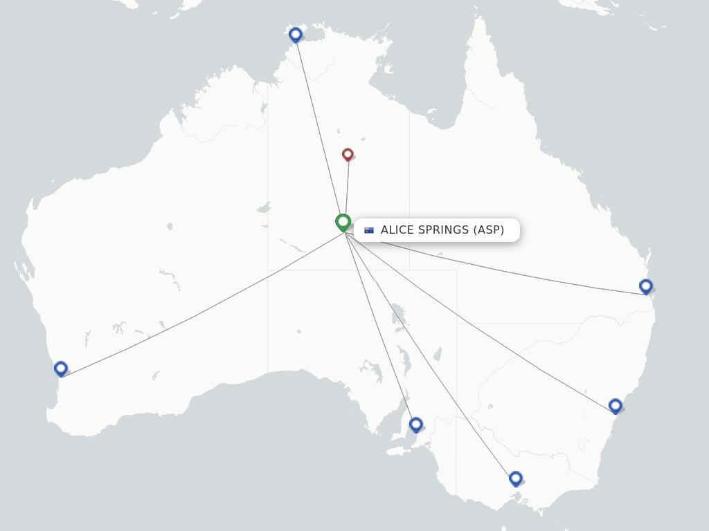 Alice Springs ASP route map