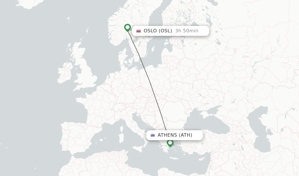 from Athens to Oslo - schedules - FlightsFrom.com