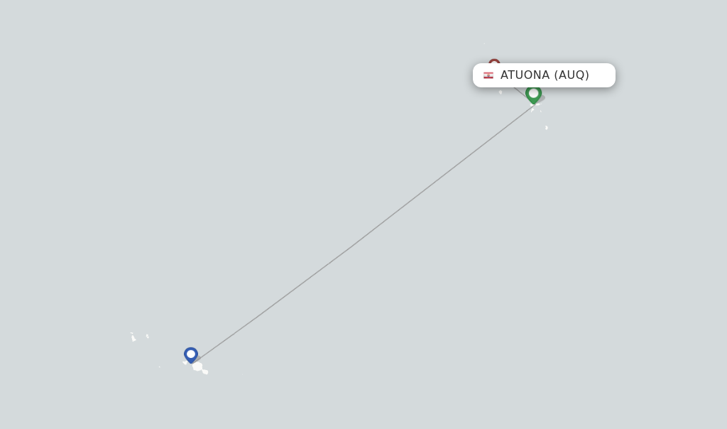 Atuona flight map