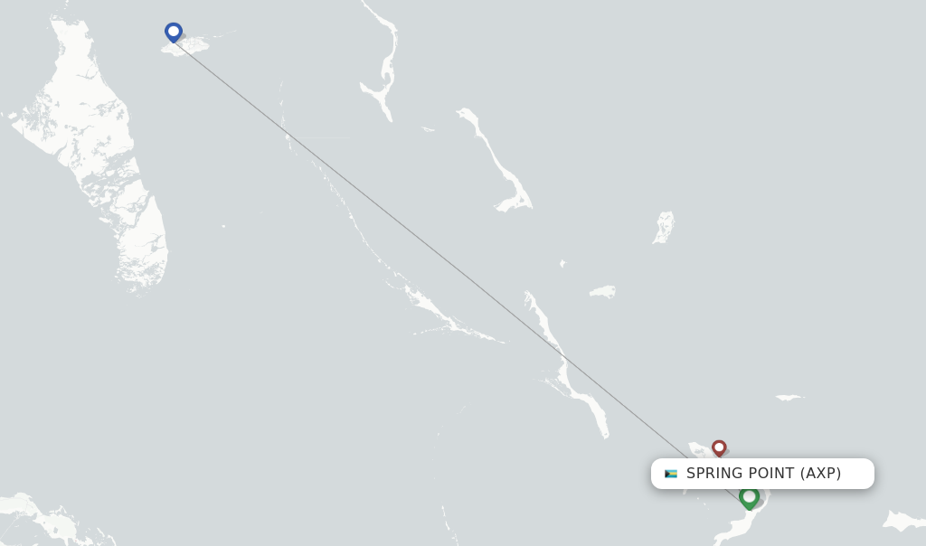 Spring Point flight map