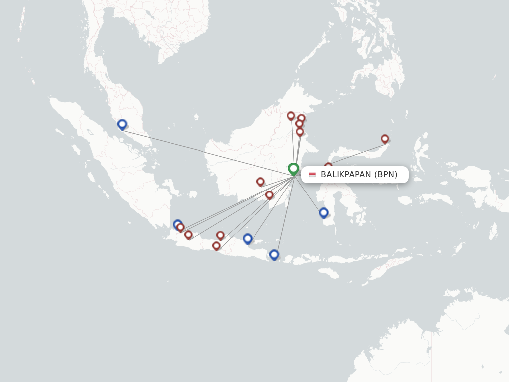 Balikpapan BPN route map