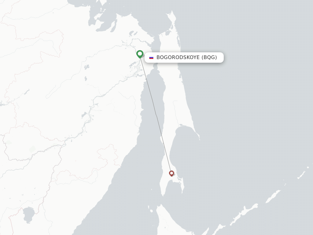 Bogorodskoye flight map