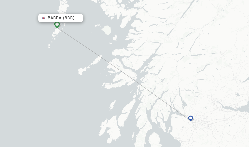 Barra flight map