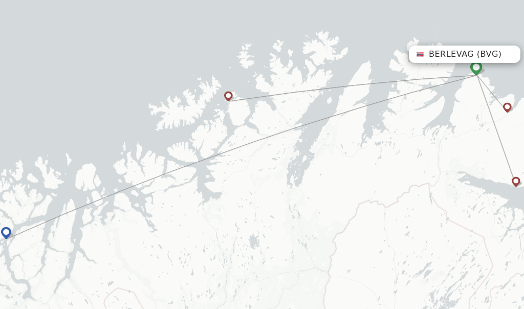 Berlevag flight map
