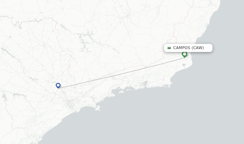 Campos flight map