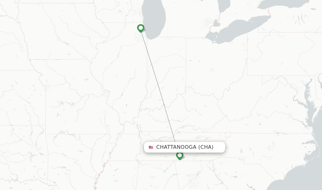 United flights from Chattanooga, CHA - FlightsFrom.com