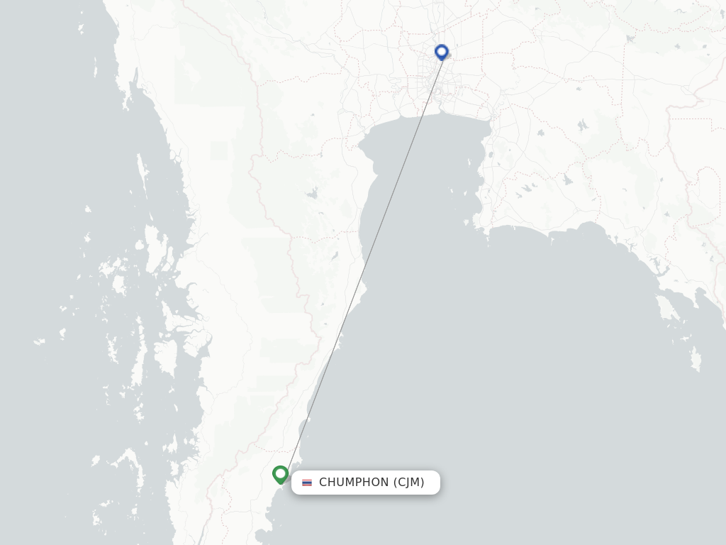 Chumphon CJM route map