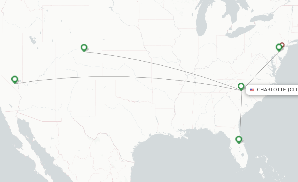 Frontier Airlines flights from Charlotte, CLT - FlightsFrom.com