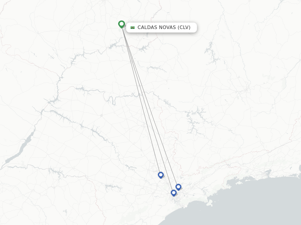 Caldas Novas CLV route map