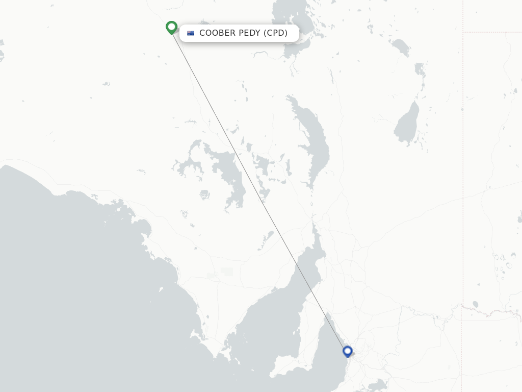 Coober Pedy CPD route map