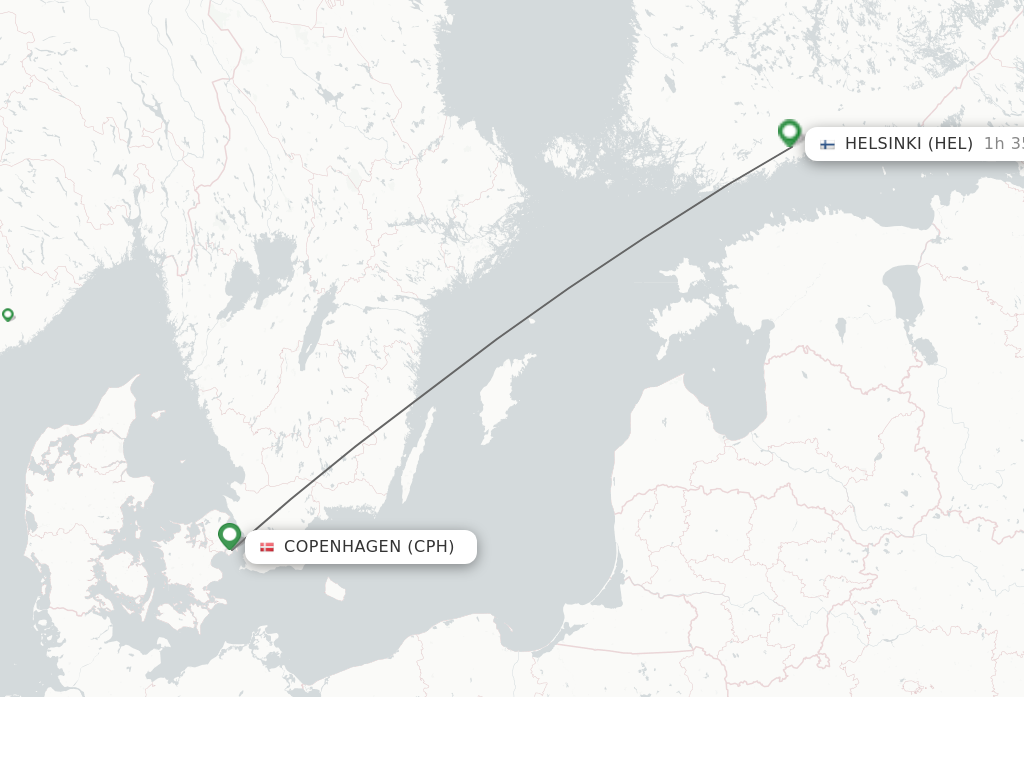 lærer Simuler appetit Direct (non-stop) flights from Copenhagen to Helsinki - schedules -  FlightsFrom.com