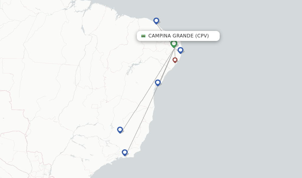 Azul flights from Campina Grande, CPV - FlightsFrom.com
