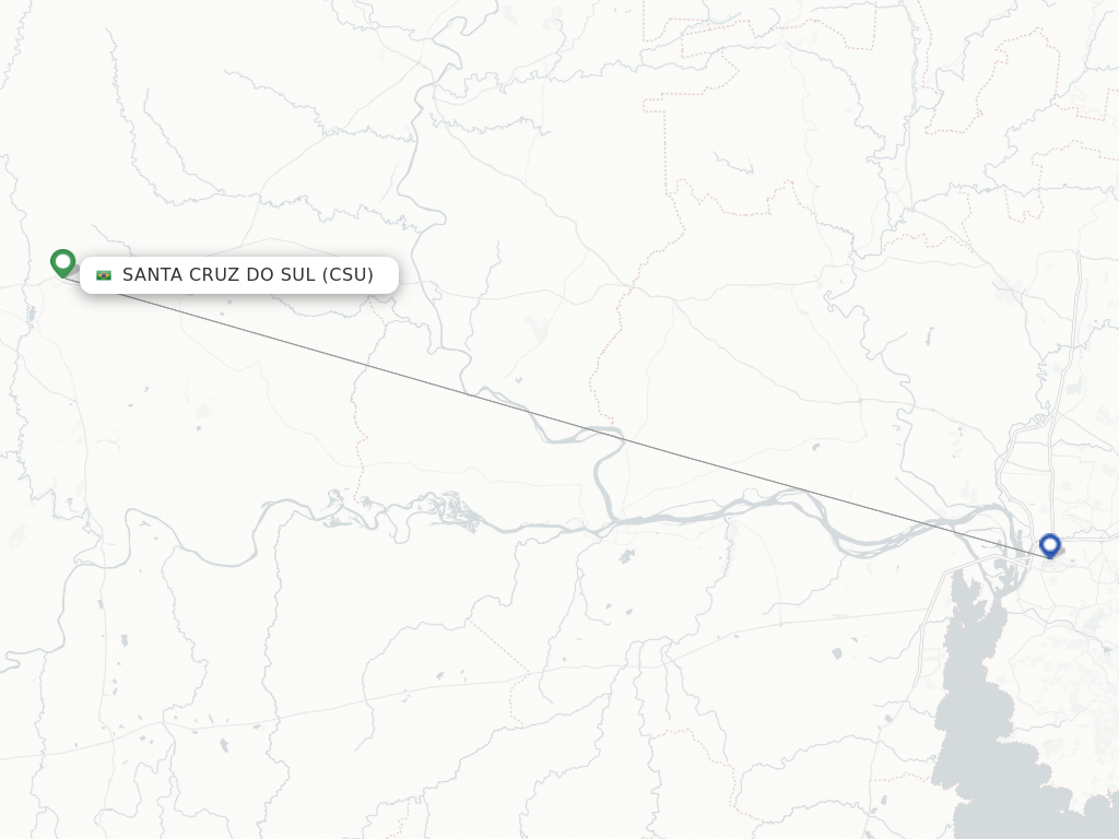 Santa Cruz Do Sul CSU route map