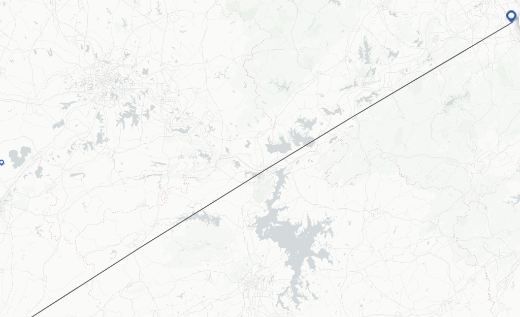 Flights from Changsha to Wuhu route map