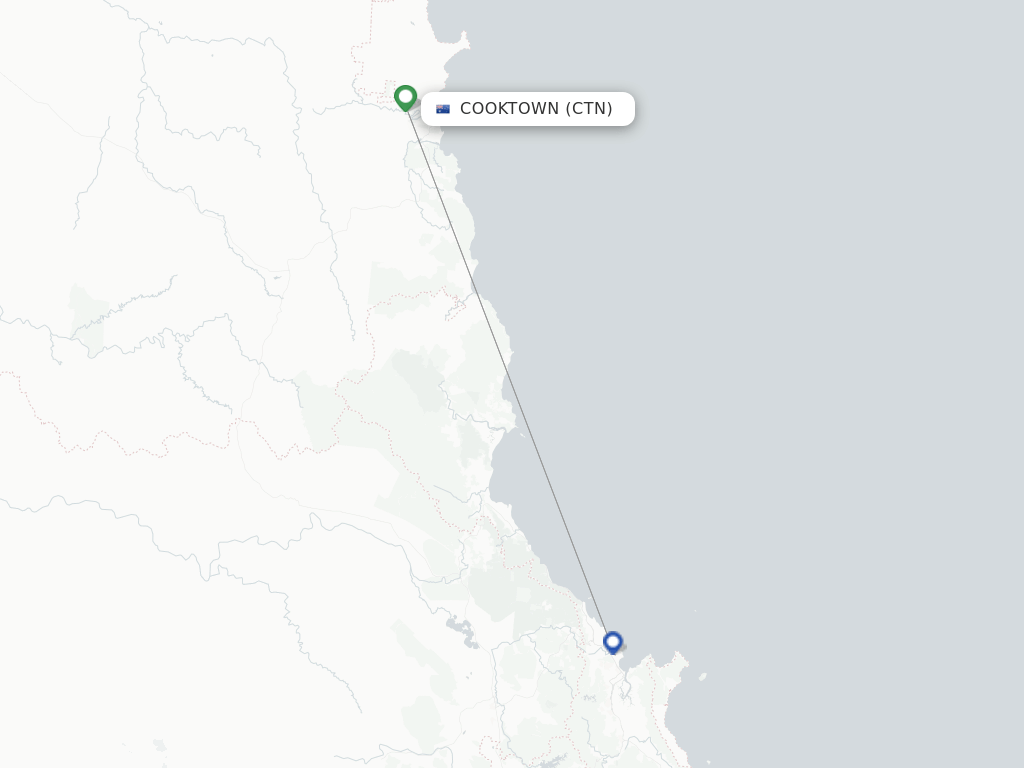 Cooktown CTN route map