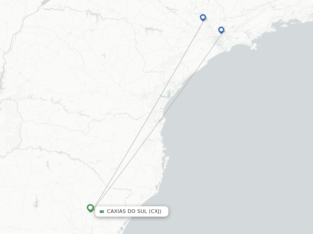 Caxias Do Sul CXJ route map
