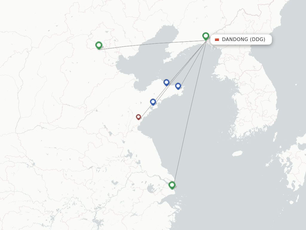 Dandong DDG route map