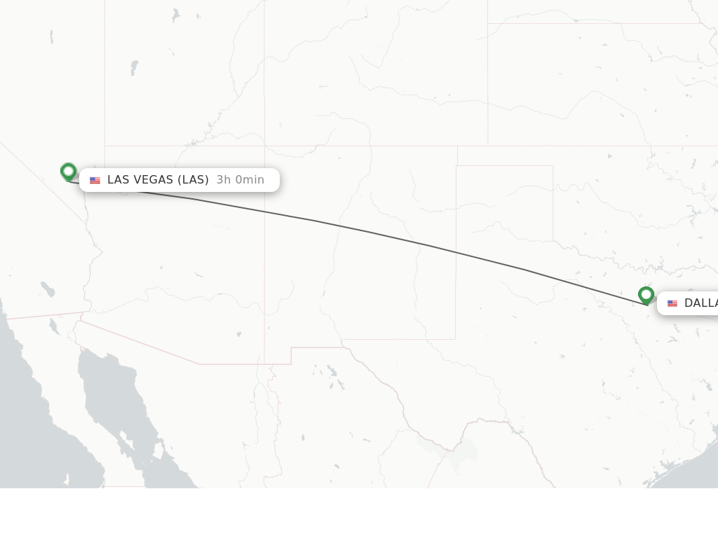 Direct (non-stop) flights from Dallas to Las Vegas - schedules