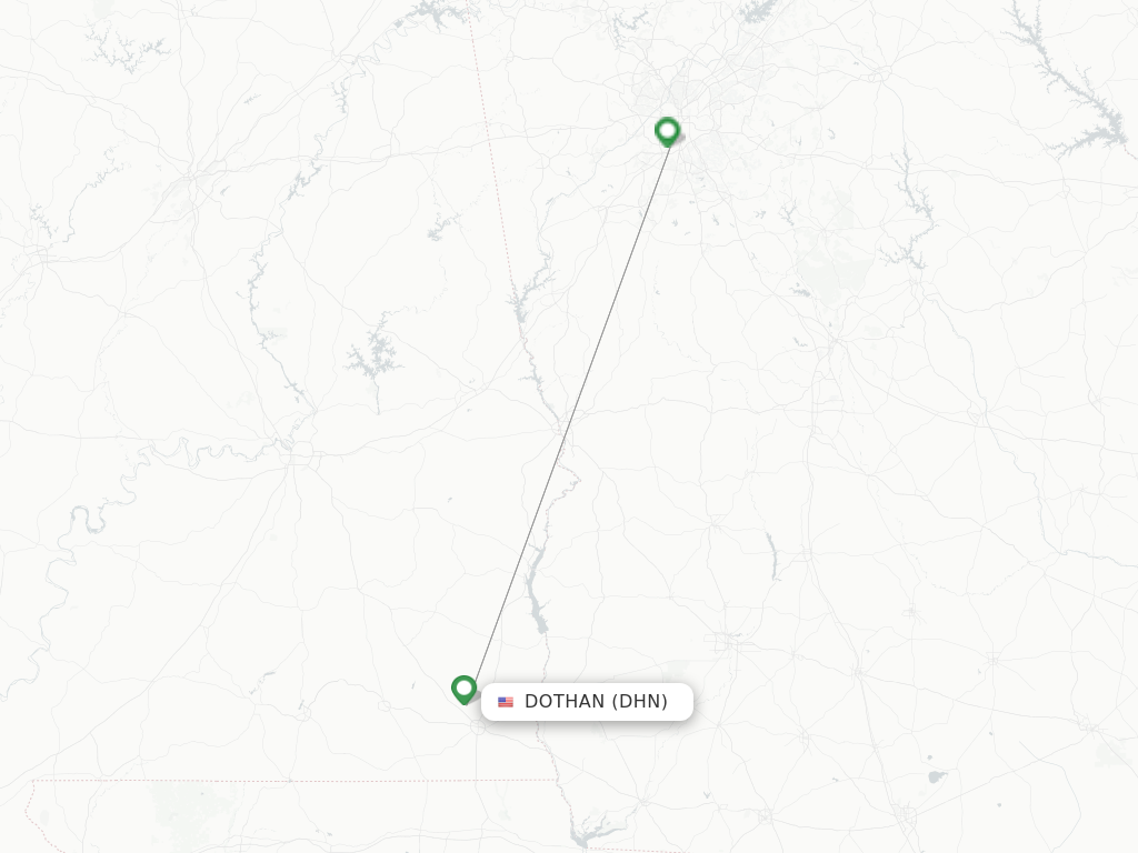 Dothan DHN route map