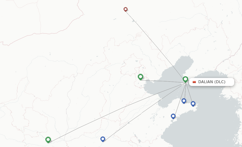 Tianjin Airlines flights from Dalian, DLC - FlightsFrom.com