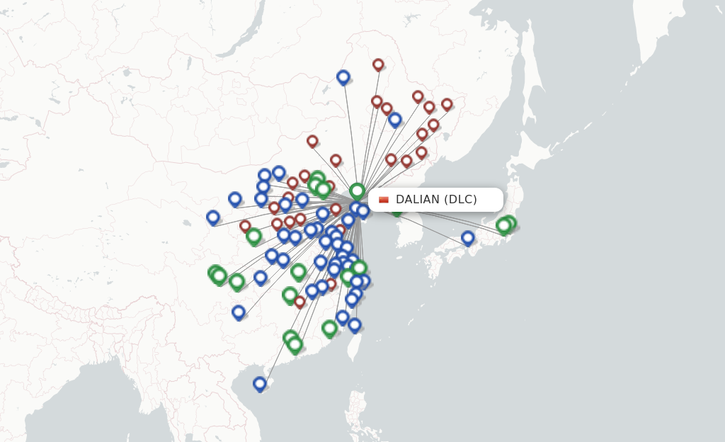 Dalian DLC route map