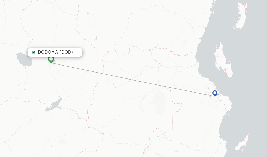 Dodoma flight map