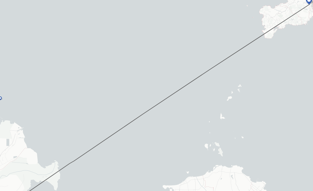 Flights from Dongying to Dalian route map