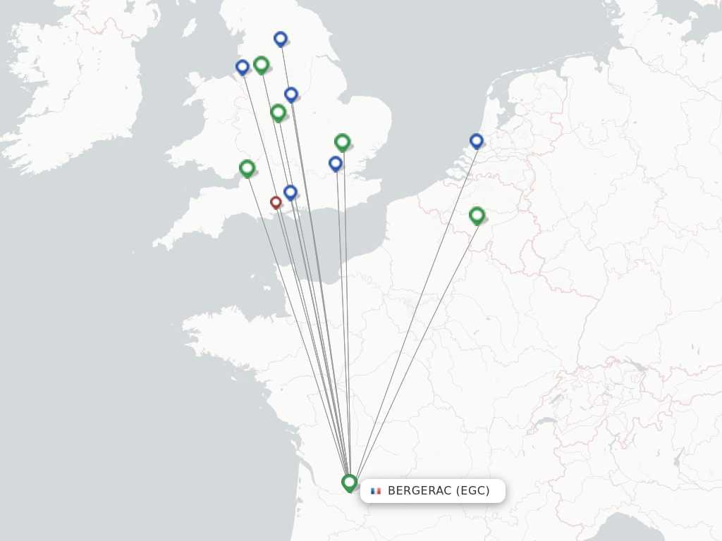 Bergerac EGC route map