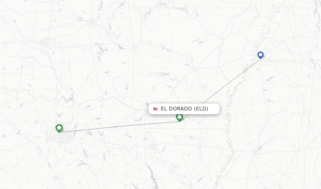 El Dorado flight map