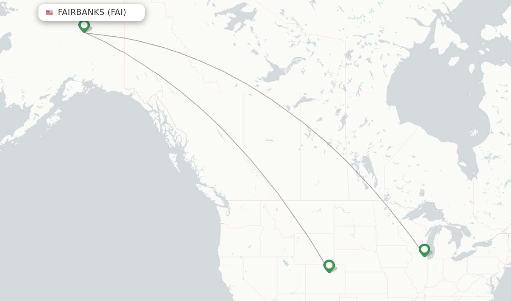 United flights from Fairbanks, FAI