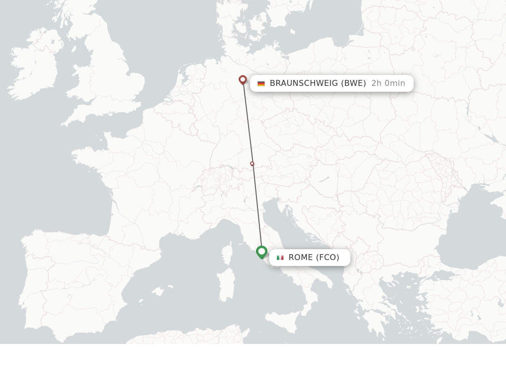 Direct (non-stop) flights from Rome to Braunschweig - schedules ...