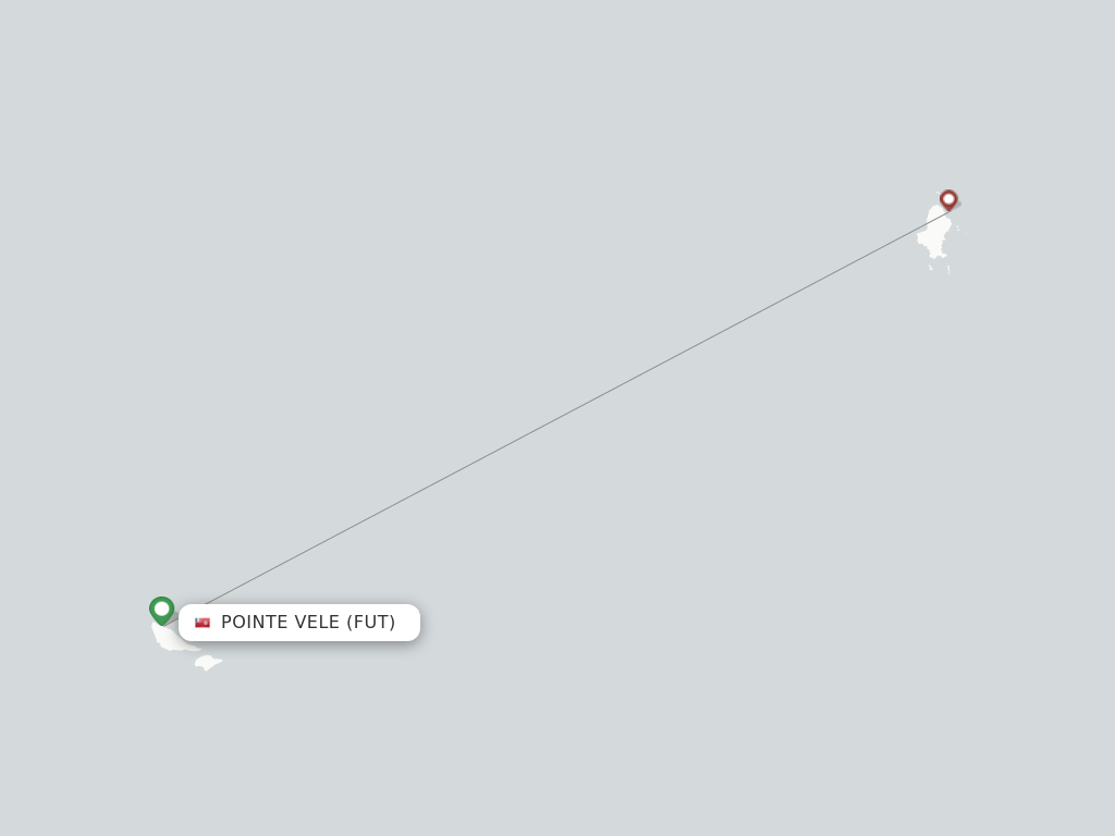 Futuna Island flight map