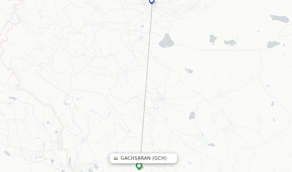 Direct (non-stop) flights from Gachsaran Airport (GCH) - FlightsFrom.com