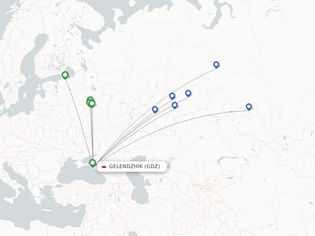 Gelendzhik GDZ route map