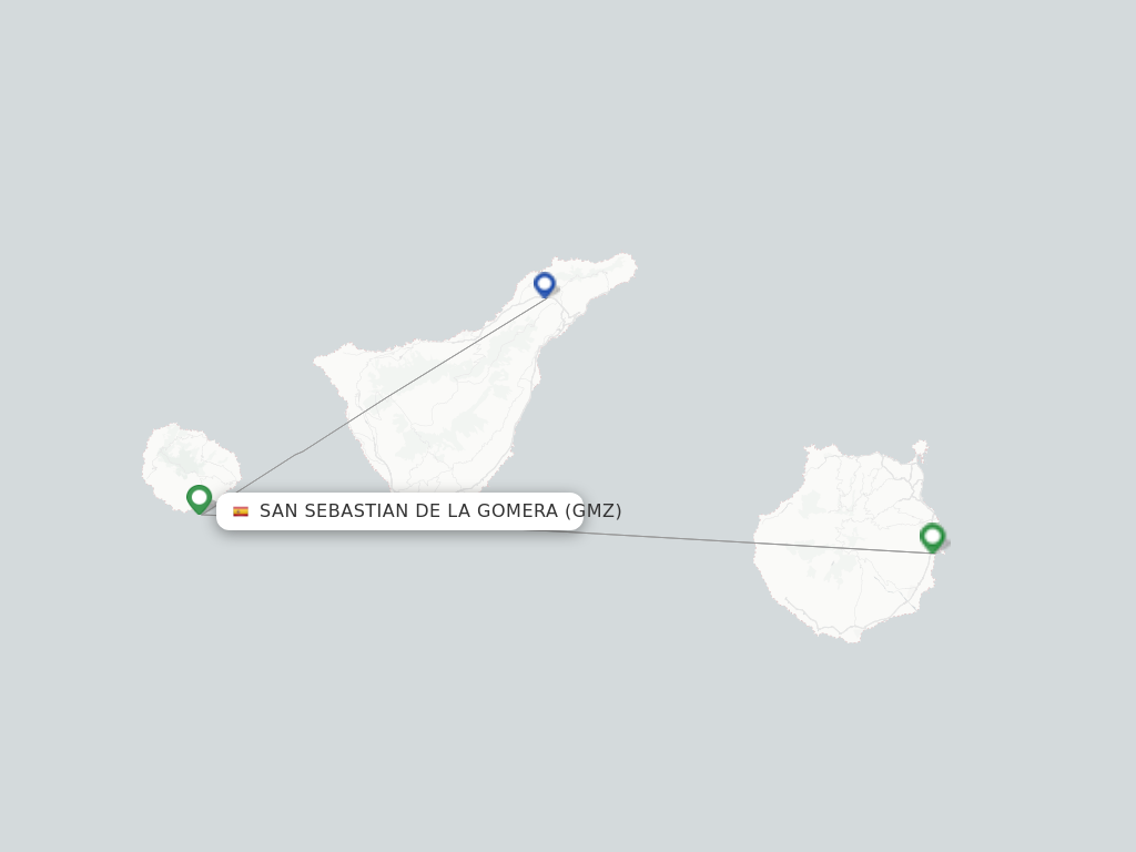 San Sebastian de la Gomera GMZ route map