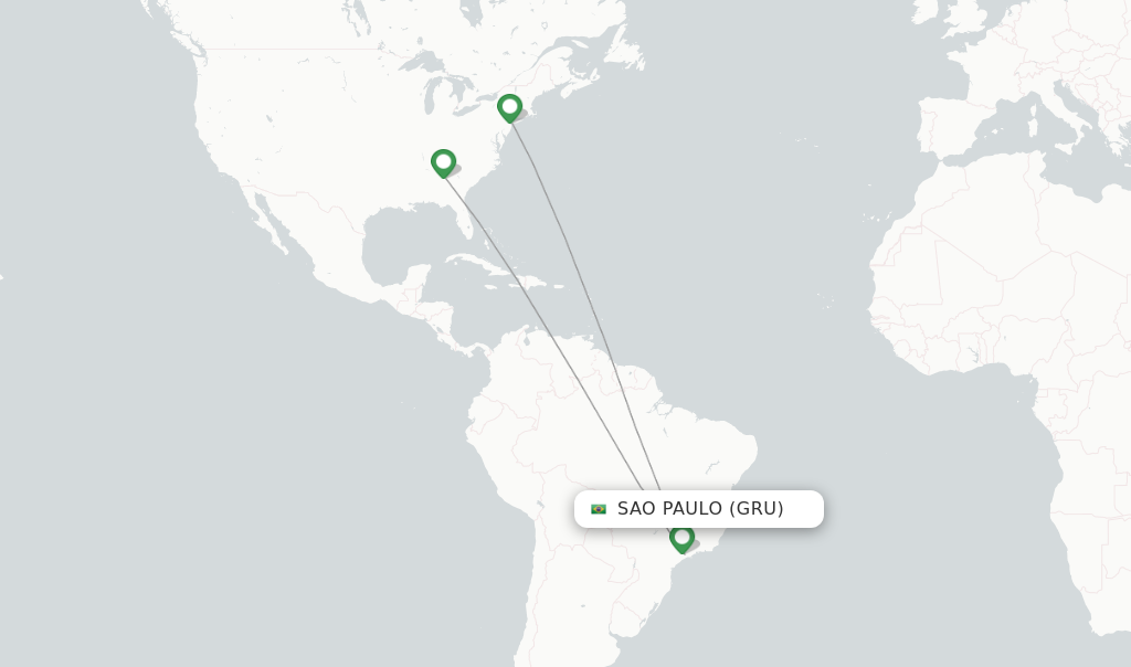 Flights to Sao Paulo, Brazil (GRU)