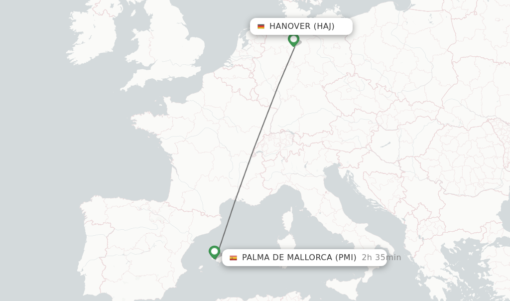 Flug Von Hannover Nach Palma De Mallorca www.flightsfrom.com