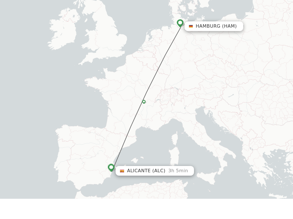 Ved en fejltagelse glemsom Kejserlig Direct (non-stop) flights from Hamburg to Alicante - schedules -  FlightsFrom.com